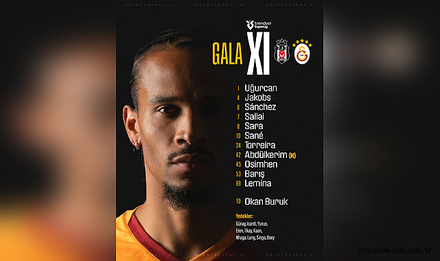 Beşiktaş derbisi öncesi Galatasaray'ın ilk 11'i açıklandı