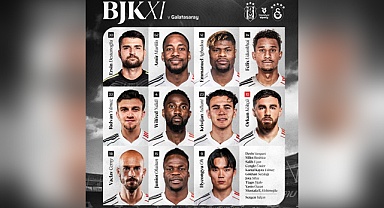 Beşiktaş'ın Galatasaray derbisi ilk 11'i açıklandı