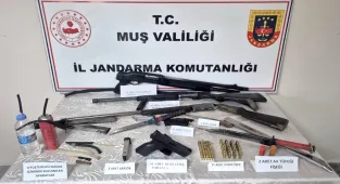 Muş'ta silah ve uyuşturucu operasyonunda 2 şüpheli yakalandı