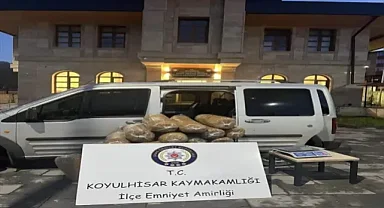 Sivas'ta 186 kilogram gümrük kaçağı tütün ele geçirildi