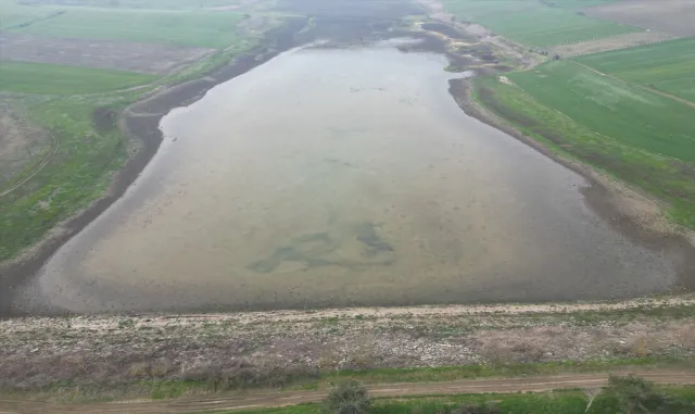 Tekirdağ'da kuruyan gölet yağışlarla yeniden doluyor