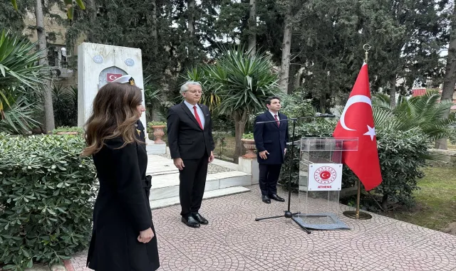 Yunanistan'daki Türk Şehitliği'nde 18 Mart Şehitleri Anma Günü vesilesiyle tören düzenlendi