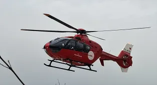 Beypazarı'da kalp krizi geçiren hasta hava ambulansıyla nakledildi