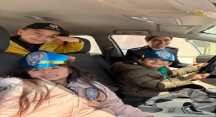 Gemerek'te anaokulu öğrencilerinden polislere ziyaret