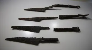 Hadrianopolis Antik Kenti'nde 1500 yıllık bıçaklar gün yüzüne çıkarıldı