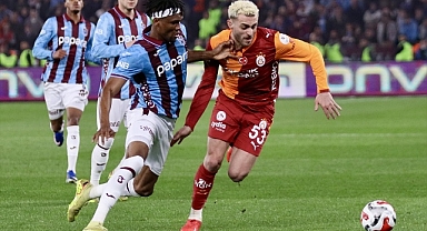 Trabzonspor, Galatasaray karşısında ilk yarıyı 1-0 önde kapattı