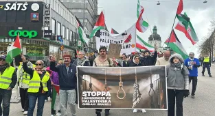 İsveç'te İsrail yüzlerce kişi tarafından protesto edildi