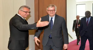 KKTC Cumhurbaşkanı Erhürman, BM Genel Sekreter Yardımcısı Lacroix'i kabul etti