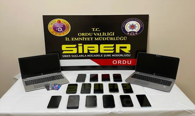 Ordu merkezli dolandırıcılık operasyonunda 8 şüpheli tutuklandı
