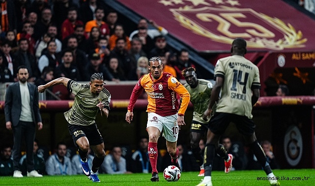 Sane attı, Galatasaray ilk yarıyı 1-0 önde tamamladı