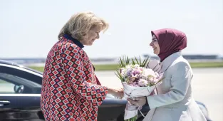 Belçika Kraliçesi Mathilde başkanlığındaki heyet İstanbul'a geldi