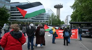 Belçika’nın İsrail’in katılımına rağmen Eurovision'dan çekilmemesi protesto edildi