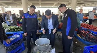 Çubuk'ta zabıtadan tartı ve ölçü aletlerine yönelik denetim