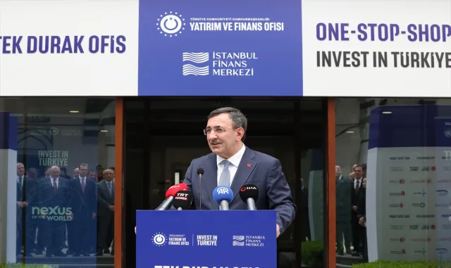 Cumhurbaşkanı Yardımcısı Yılmaz, Tek Durak Ofis Açılış Töreni'nde konuştu: