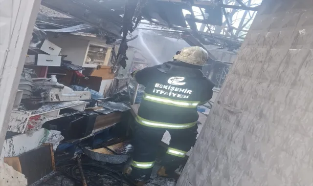 Eskişehir'de evde çıkan yangın söndürüldü