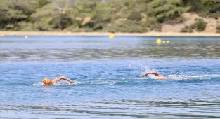 Fethiye'de Uluslararası Göcek Açık Su Yüzme Yarışması sona erdi