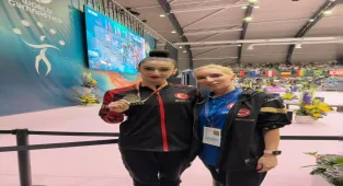 Milli cimnastikçi Hatice Gökçe Emir'den Dünya Challenge Kupası'nda tarihi madalya