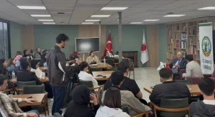 Öz Orman-İş Sendikası Genel Başkanı Aslan, Yozgat'ta öğrencilerle buluştu