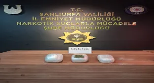 Şanlıurfa'da 6 kilo 800 gram uyuşturucu ele geçirildi