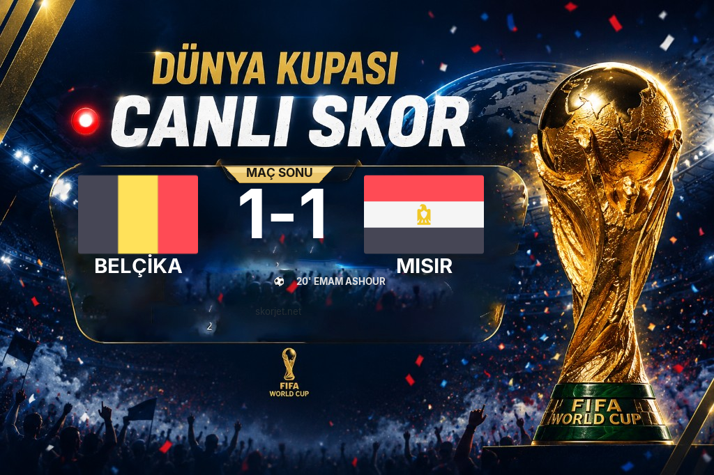 Belçika - Mısır Skor: 1-1