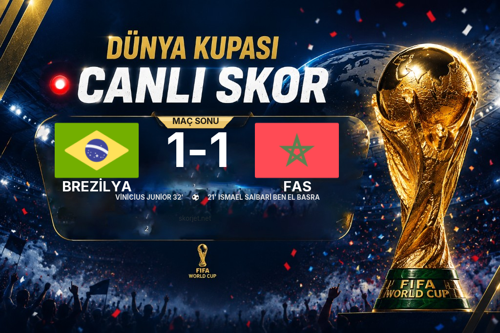 Brezilya 1-1 Fas — Maç Sona Erdi