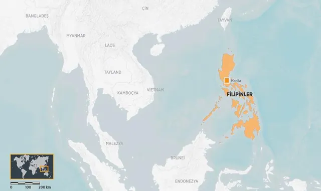 Filipinler'in güneyinde 6,2 büyüklüğünde deprem