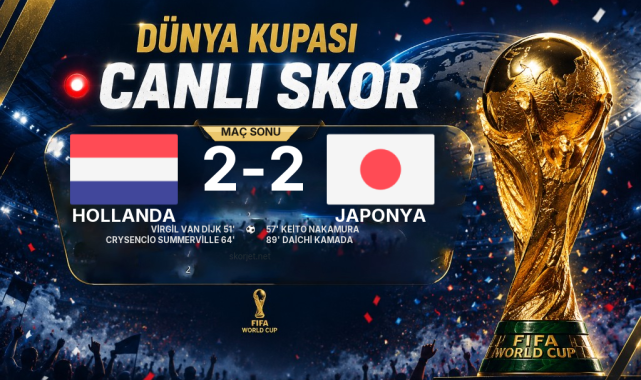 Hollanda - Japonya Maçı 2-2 Sona Erdi