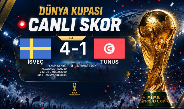 İsveç - Tunus Maçında Gol: Mattias Svanberg (84. dakika)
