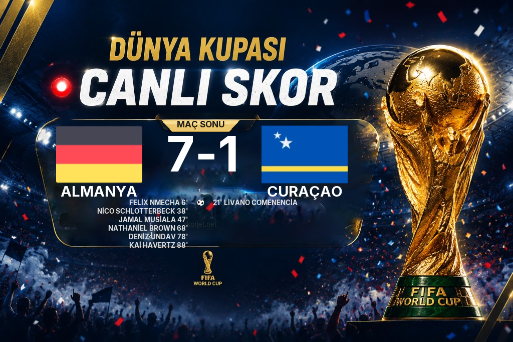 SON DAKİKA | Almanya - Curaçao Maçında Gol: Kai Havertz (45+5. Dakika)