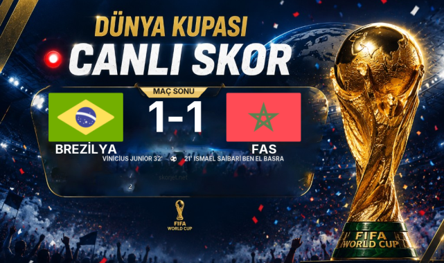 SON DAKİKA | Brezilya - Fas Maçında Gol: Vinicius Junior (32. Dakika)
