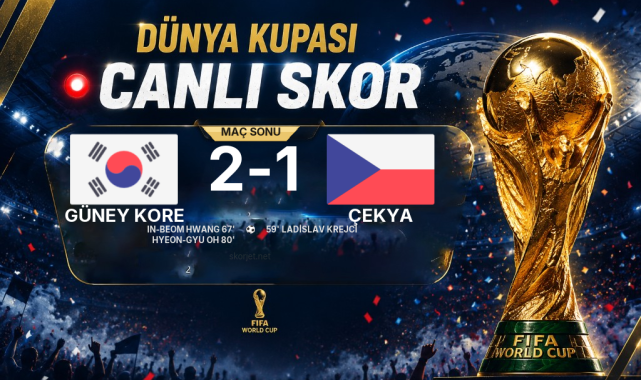 SON DAKİKA | Güney Kore - Çekya Maçında Gol: Hyeon-gyu Oh (80. Dakika)