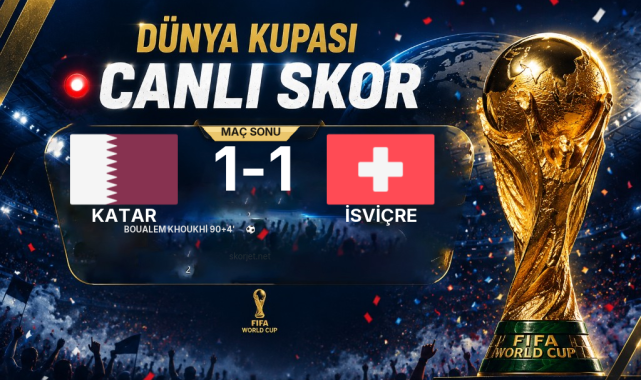 SON DAKİKA | Katar - İsviçre Maçında Gol: Boualem Khoukhi (90+4. Dakika)