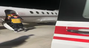 Tokat'ta ambulans uçak 9 günlük bebek için havalandı