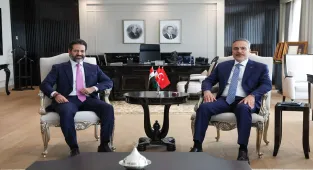 Dışişleri Bakanı Fidan, IKBY Başbakan Yardımcısı Talabani ile bir araya geldi
