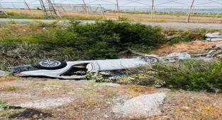 Erzurum'da devrilen otomobilin sürücüsü öldü