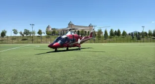 Konya'da hava ambulansı mide kanaması geçiren hasta için havalandı