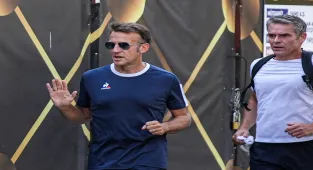 NATO ANKARA ZİRVESİ - Fransa Cumhurbaşkanı Macron, Ankara'da koşu yaptı